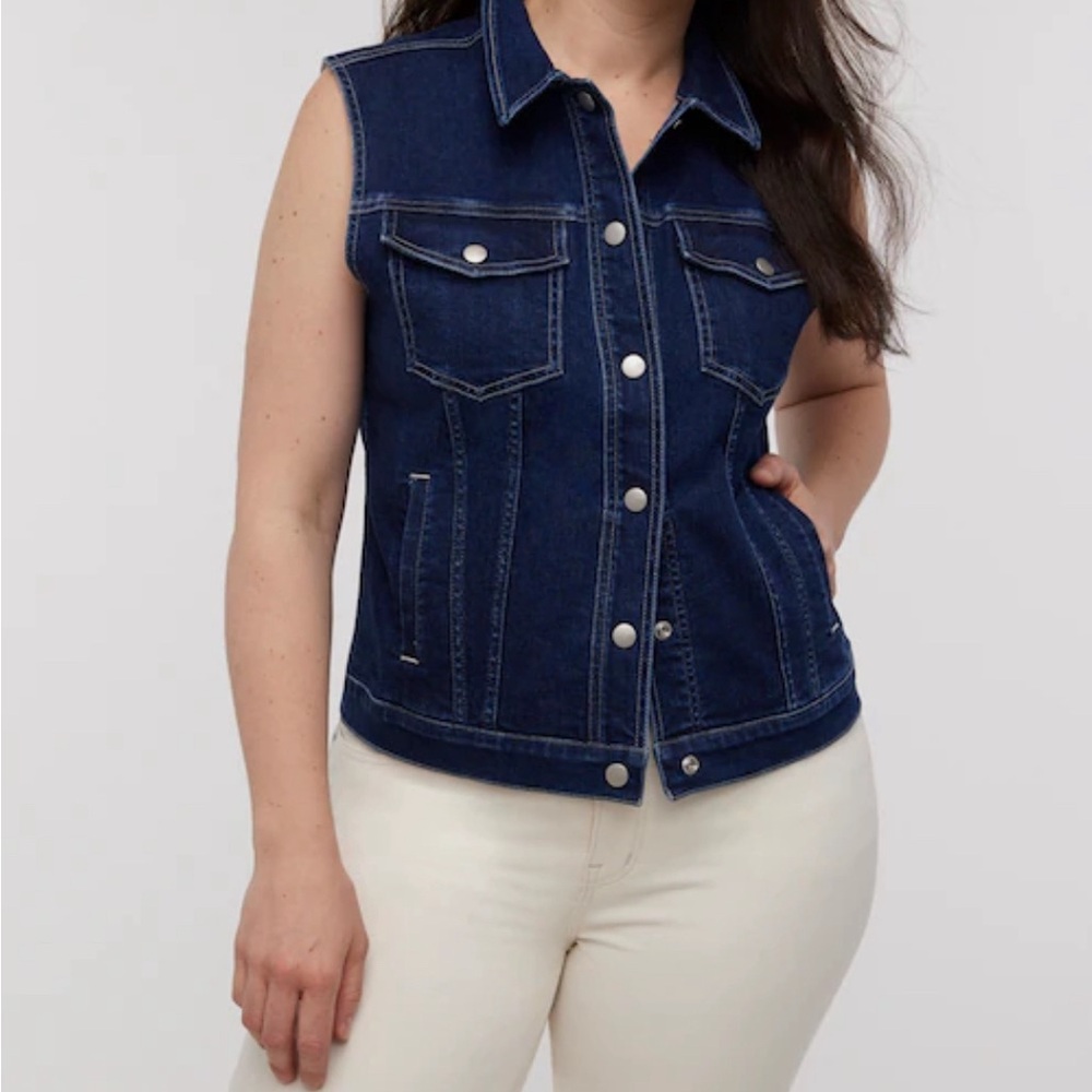 Madewell Denim Fitted Vest